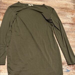 Piko:  Olive Long Sleeve Dress